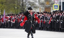 Новороссийские казаки приняли участие в параде в честь Дня Кубанского казачества